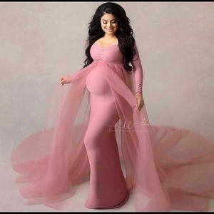 Pink Maternity Dress